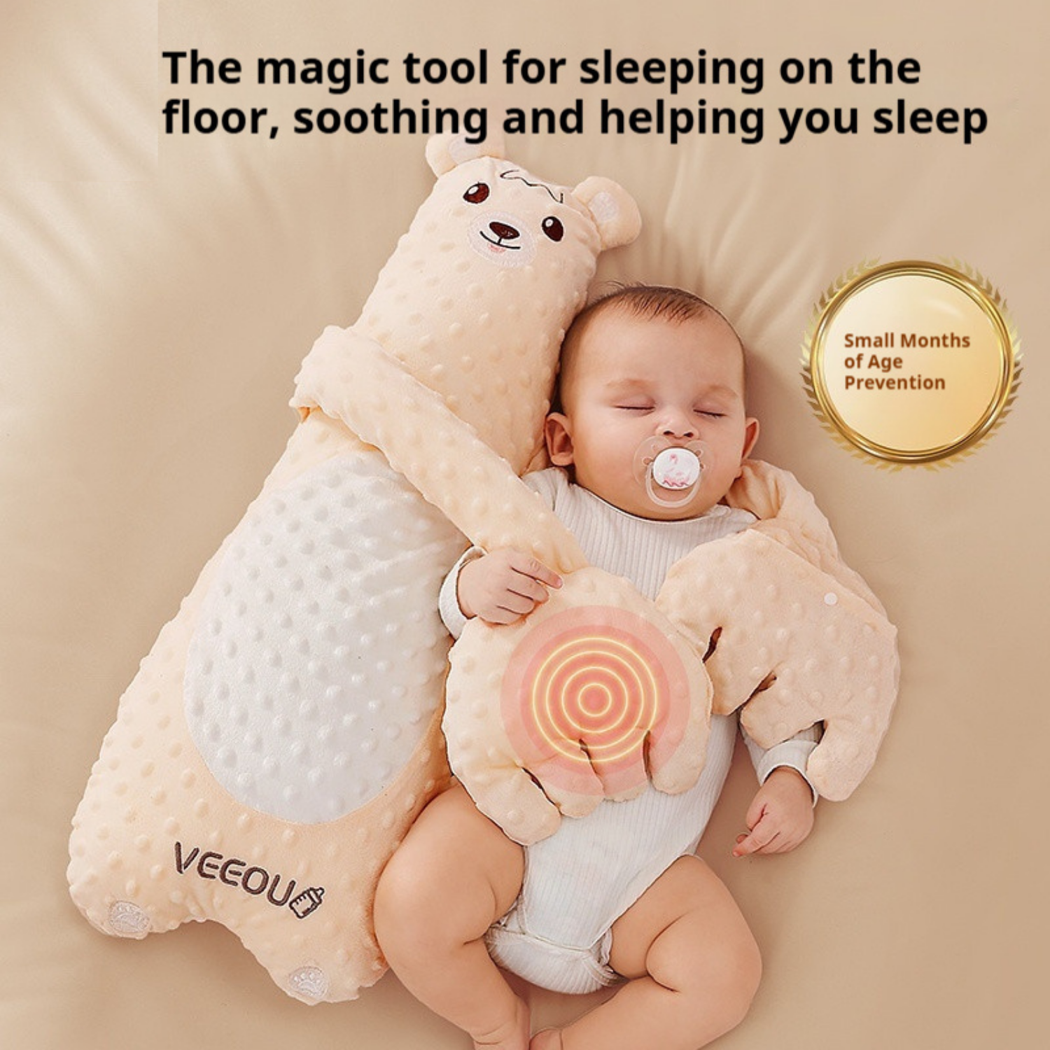 Veeou BABY HUG Sleep Soothing Palm Pillow Doll Coax Sleep Coax Sleeping Artifact Baby Anti-startle Pressure